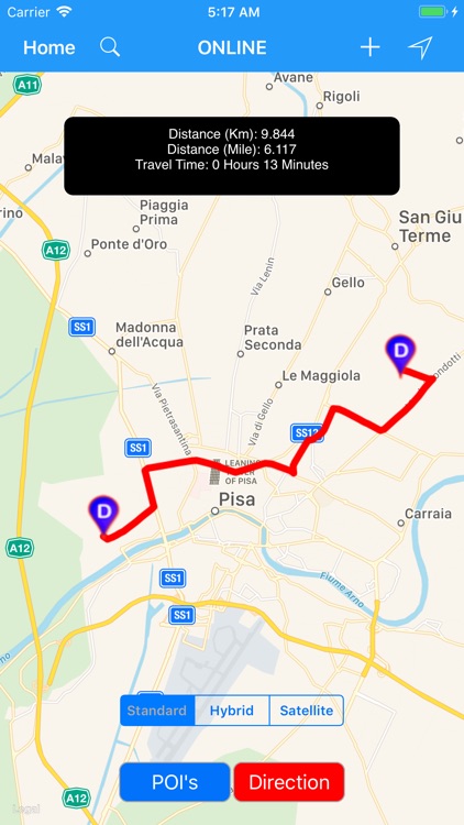 Pisa, Italy – City Travel Map