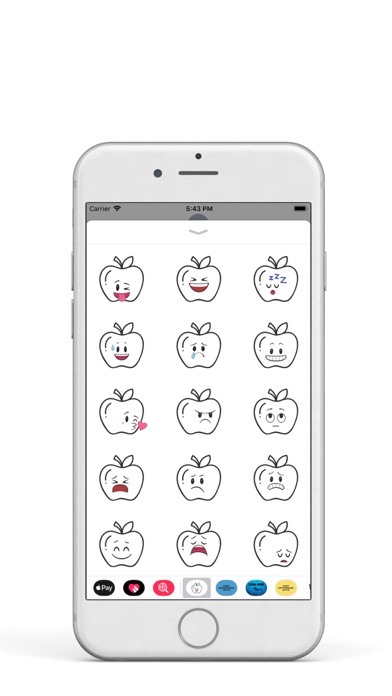 Funny Apple Emojis Stickers screenshot 2