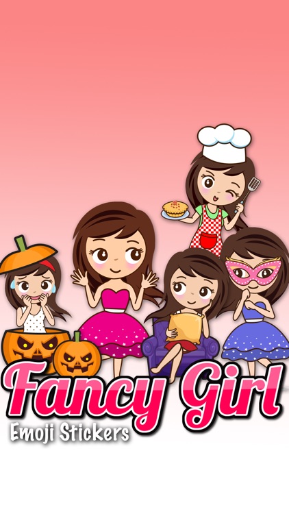 Fancy Girl Emoji Stickers