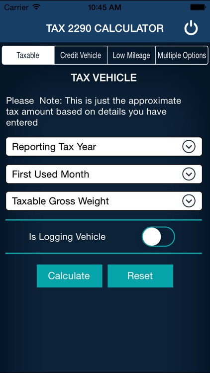 Tax 2290 Calculator