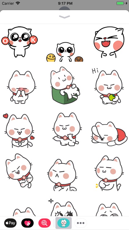 Fluffy Cat Animated Stickers
