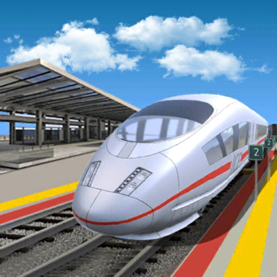 ciudad tren conductor juego 20