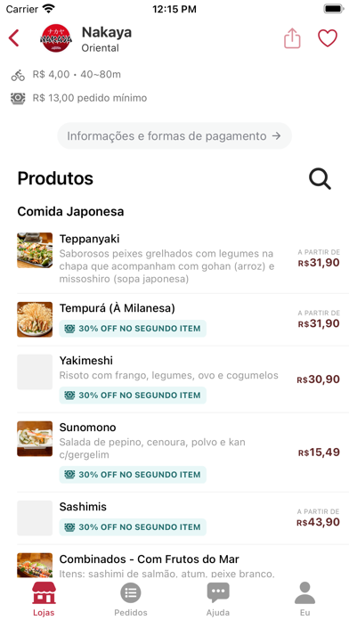 SeuMenu - Delivery de Comida screenshot 2