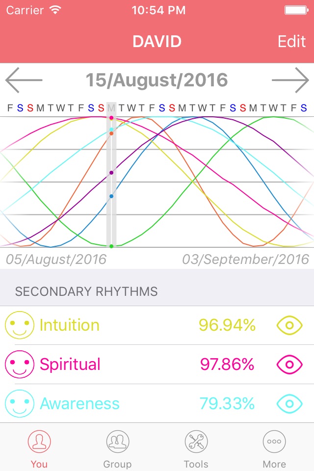 Biorhythm - Chart Of Your Life screenshot 2
