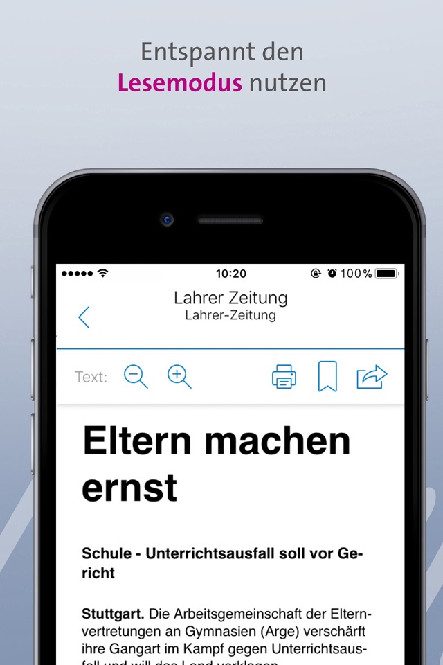 Lahrer Zeitung screenshot 4