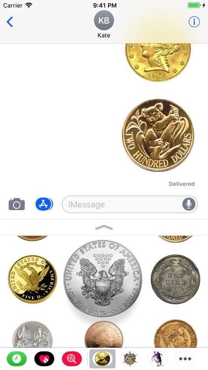 Coins Set Stickers