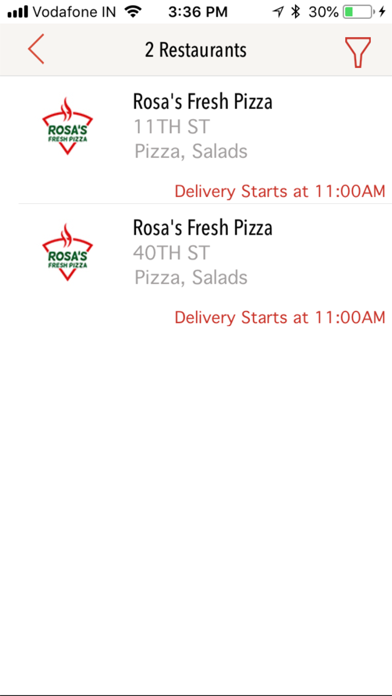 Rosa's Fresh Pizza screenshot 2