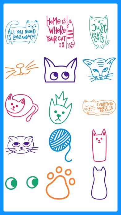 Punny Cat Stickers Pack Emojis screenshot 3