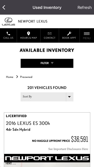 Newport Lexus Dealer App(圖4)-速報App