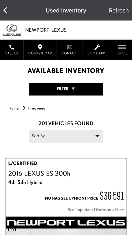 Newport Lexus Dealer App screenshot-3