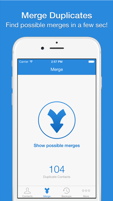 Smart Merge - Duplicate Contacts Cleanup for iCloud Facebook & Google contacts Screenshot 2