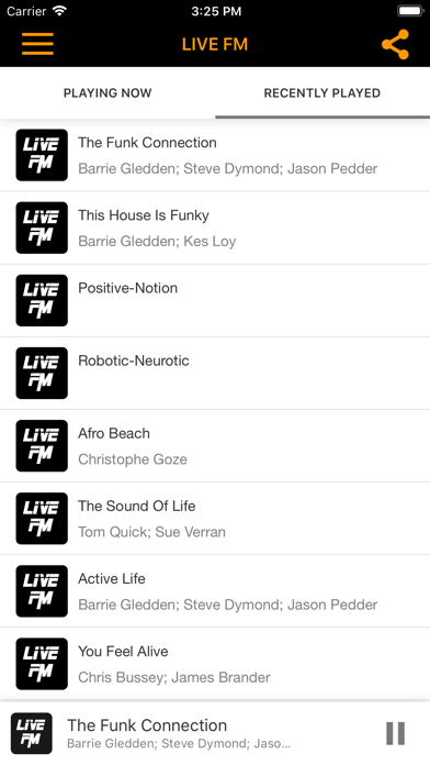 LIVE FM screenshot 2