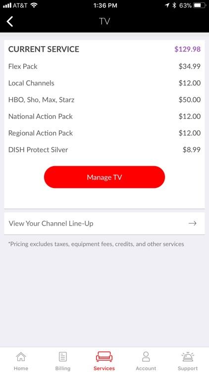 MyDISH Account