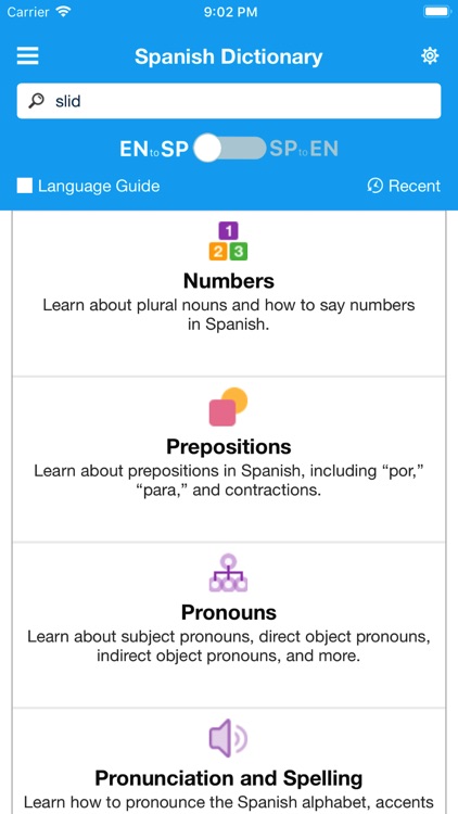 English Spanish Dictionary PRO screenshot-4