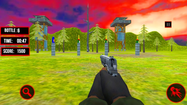 Real Gun Bottle Shooter 3D