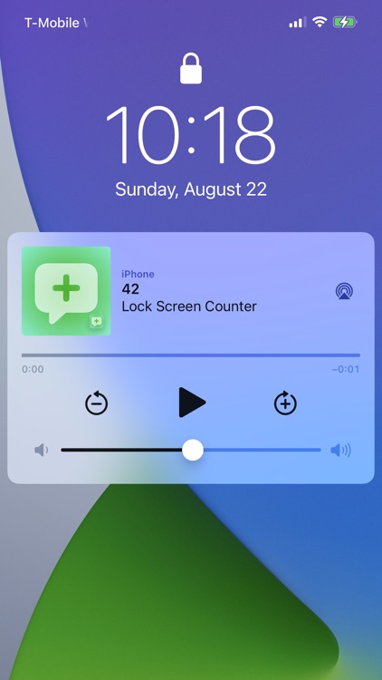 Tally Counter on Lock Screen