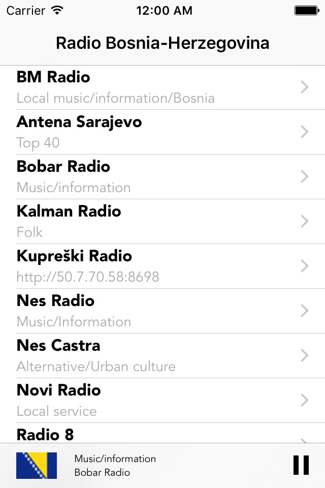 BOSNIA HERZEGOVINA RADIOS screenshot 2