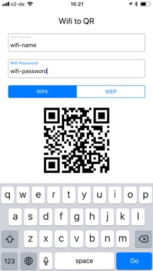 Wifi to QR