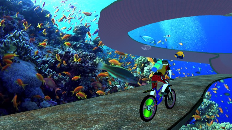 Underwater Crazy Bicycle Race