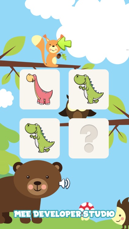 Dinosaur pet Flashcard Puzzle