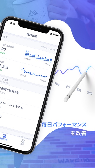 Habitify-習慣化ー習慣トラッカーのスクリーンショット4 Habitify-習慣化ー習慣トラッカーのスクリーンショット4