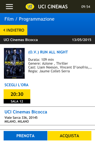 Webtic UCI CINEMAS ITALIA screenshot 4