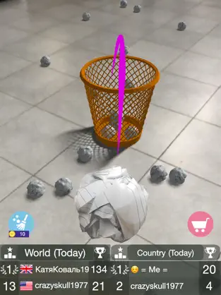 Imágen 2 Paper Bin AR - throw paper iphone