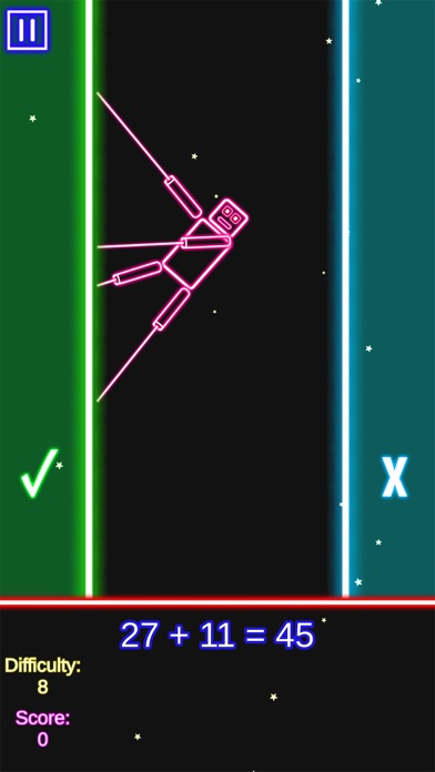 Laser Math Game: 4 Operations screenshot 3