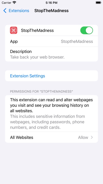 StopTheMadness Mobile