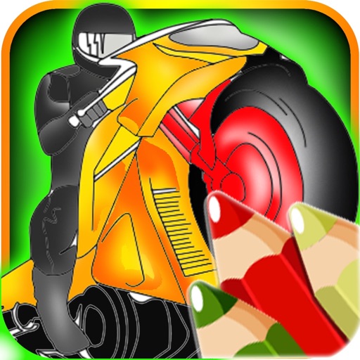 My Hot Flaming Wheels Coloring icon