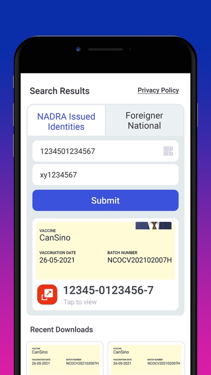 PAK Covid-19 Vaccination Pass screenshot-3