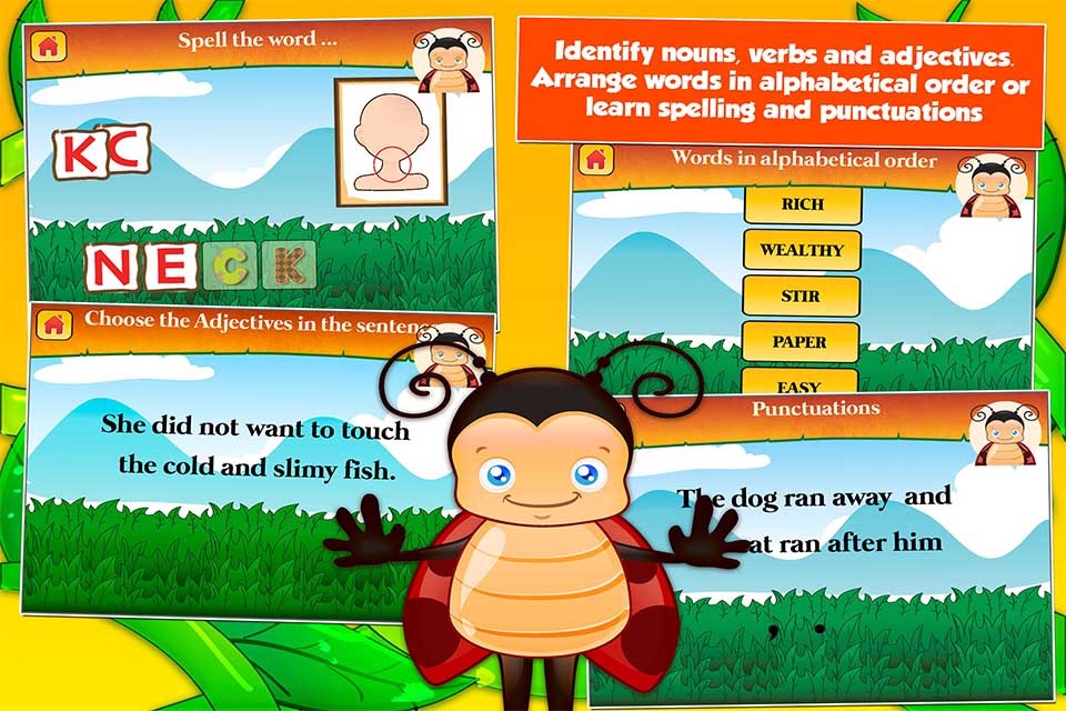 Bugs Second Grade Kids Games screenshot 4