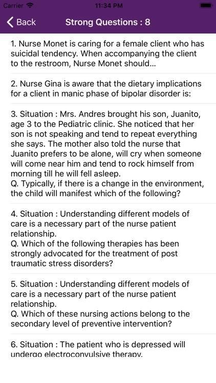 Psychiatric Nursing Mock Exam screenshot-7