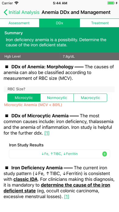 SynapticMD Anemia Workup screenshot 2