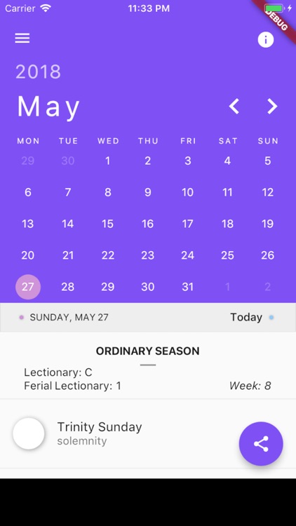 Roman Liturgical Calendar