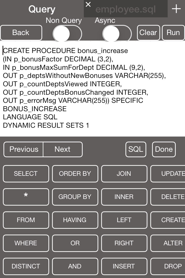 iDB2Prog - DB2 Database Client screenshot 3