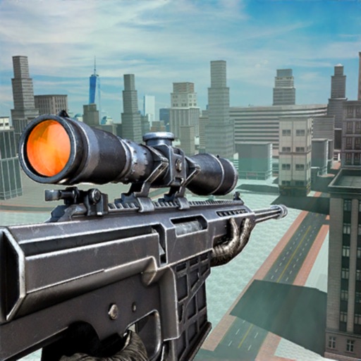 City Sniper Shooter Gun Game Icon