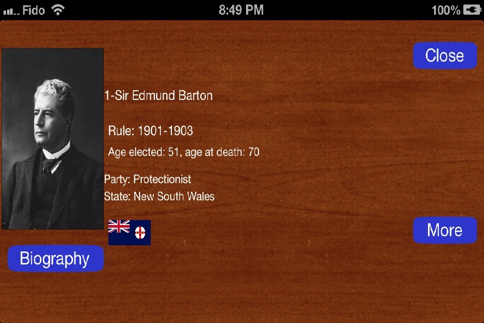 Australian Prime Ministers screenshot 2