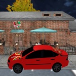 City Pizza Delivery Car Drive