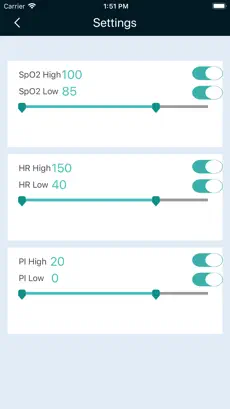 Captura 3 CareMeOximeter iphone