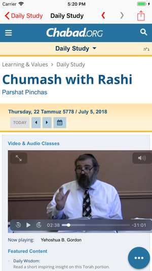 Chabad.org Daily Torah Study(圖3)-速報App