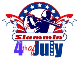 Softball 4th of July Stickers