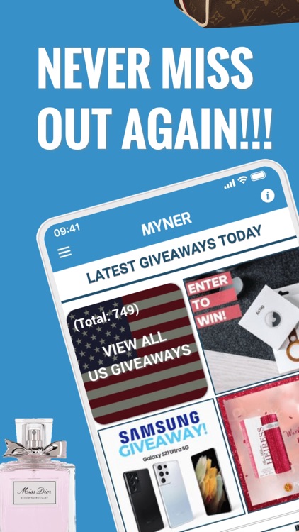 Myner - Find Giveaways & Win!