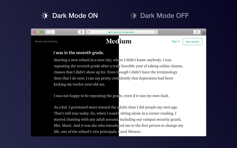 Dark Mode for Safari screenshot1