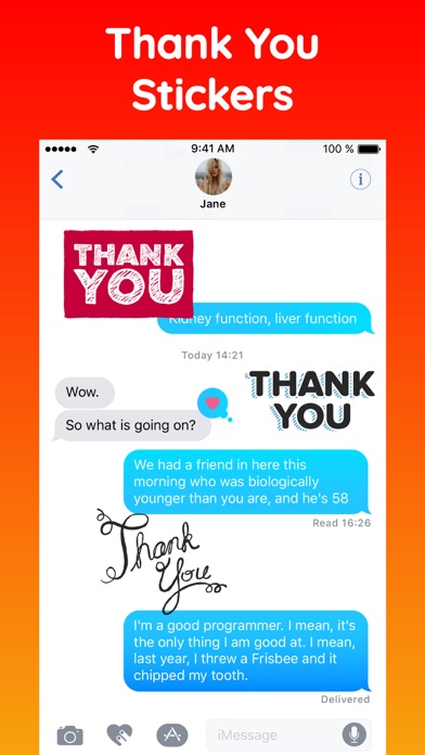 Thanks Text Stickers Pack App screenshot 2