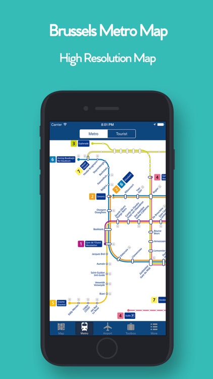 Brussels Offline Map - Metro