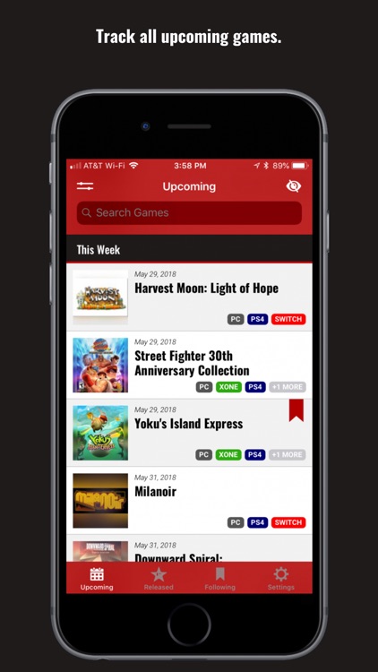 Game Seeker - New & Upcoming
