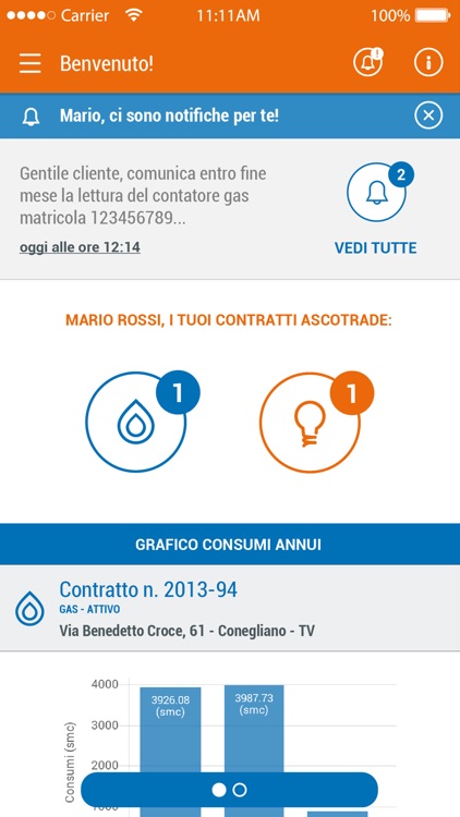 AsmSet App gas e luce