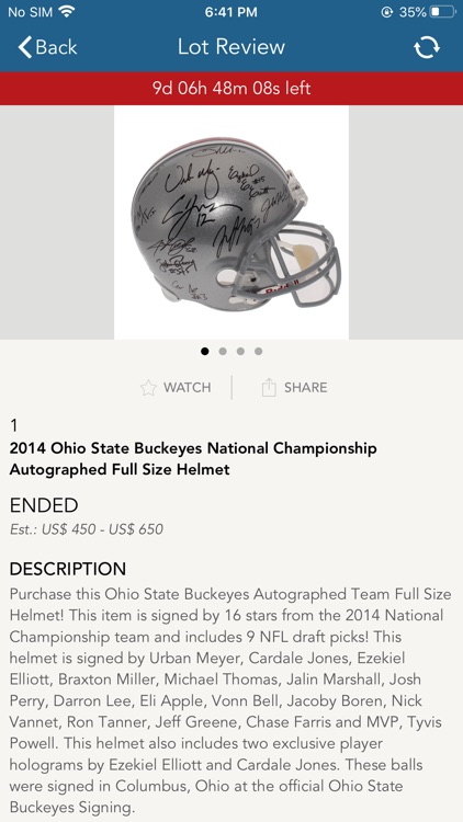 Sports Collectibles Auction