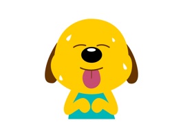 Yellow Dog Animated Stickers